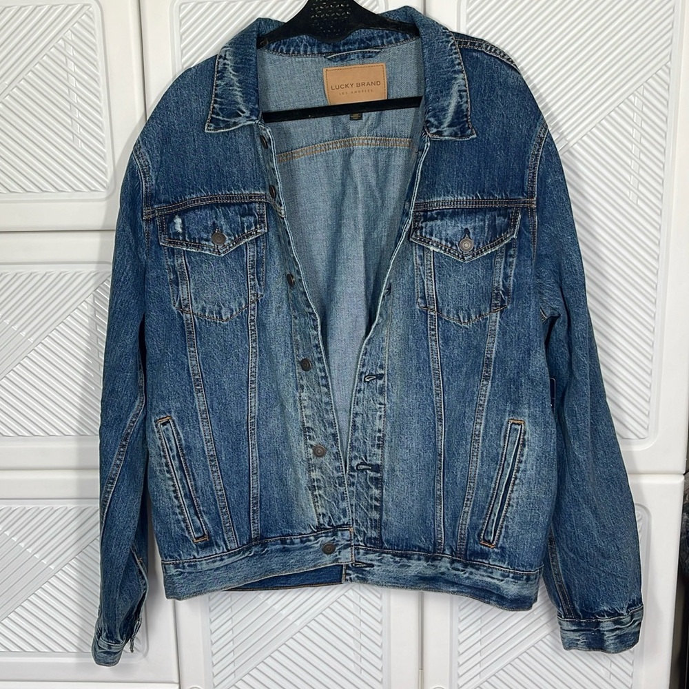 Lucky brand XL Men’s denim jacket 
New with tags